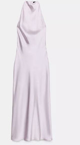 Zara Lilac Midi Satin Effect Dress Open Back Wedding Guest Tik Tok Purple Summer Photo 0