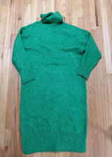 Daily Practice Anthropologie Green Turtleneck Sweater Dress Sz S Photo 0