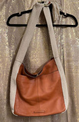 Lucky Brand Adyn Brown Suede Leather Boho Hobo Slouchy Bag Purse Photo 0
