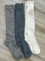 NWT heathered set of 3 boot socks. Medium (5-10) Photo 0