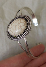 Silver Stone Cuff Photo 0