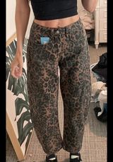 Boutique Cheetah Print Jeans Photo 0