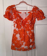 Hello Molly NWOT Orange Mini Dress Size‎ USA SMALL Photo 0