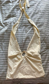 Edikted Billey Metal Ring Halter Top Photo 0