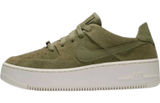 Nike Air Force 1 Sage Low Sneakers Suede Platform Trooper Phantom Green 9 Photo 0