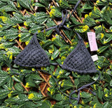 Wild Fable Blue Embroidered Bikini Top Size M NWT Photo 0