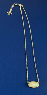 Kendra Scott Gold Necklace Pendant Elisa Photo 0