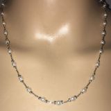 Silver and pearls necklace Photo 0