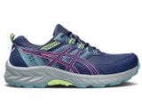 Asics Gel Venture 9 Trail Running Shoes Mesh Low Top Deep Ocean Blue Hot Pink 9 Photo 0