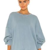 Free People Oversized Open Back Sweatshirt Photo 0