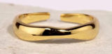 Boutique NEW‎ 14k Yellow Gold Plated 925 Silver Wave Stacking Band Ring Photo 0