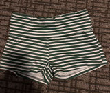 Green Striped Shorts , size medium but runs small Photo 0