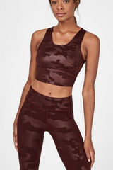 Sweaty Betty Kenna Camo Crop‎ Top Women's Size XS Athleisure Photo 0