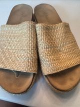 Dolce Vita Natural Raffia Slide Sandals Photo 0