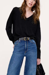 Banana Republic Merino V Neck sweater black large Photo 0