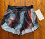 Lululemon Fast & Free Short High Rise 3” Split, Speed Flux Black Size XS/4 NWT Photo 0
