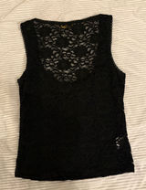 Black lace tank top Photo 0