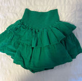 green altard state ruffle skirt Photo 0