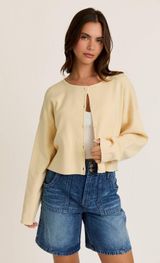 Le lis butter yellow cardigan Photo 0