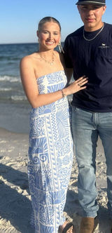 TJ Maxx Blue and white beachy dress Photo 0