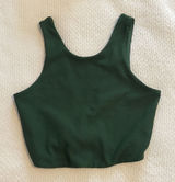 Stone Fox Active Swim Top Sports Bra‎ Hunter Green size XS Photo 0