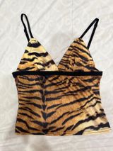 Tiger print tank Orange Photo 0