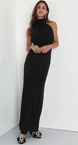 Lulus Black Maxi Dress Photo 0