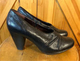 INDIGO By Clarks Women Black Leather Heels Size 9M Photo 0