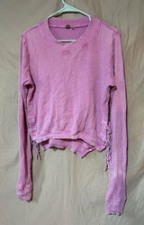 Free People FP One Interlaken Thermal Top Bundle Crop Side Ties Long Sleeve Photo 0