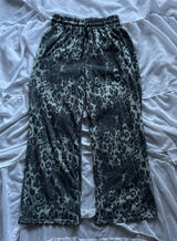 Best Lucky Wide Leg Leopard Print Sweatpants Photo 0