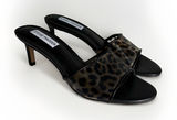 Steve Madden Palomah Leopard Clear Strap Mule Heels Women's 8 New NWOB Photo 0