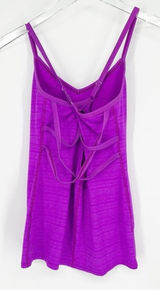 Beyond Yoga Strappy Back Yoga Tank Women's Size‎ XS Purple Pilates Princess Photo 0