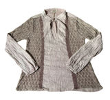 Gimmicks by BKE Bohemian Crinkle Gauze Crochet Lace‎ Boho Blouse GNK1655SB M Photo 0