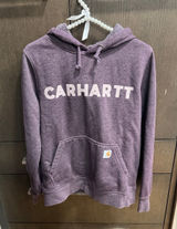 Carhartt Relaxed Fit Midweight Logo Graphic Sweatshirt in purple women's small Photo 0