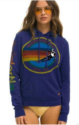 Aviator Nation Purple vail relaxed hoodie Photo 0