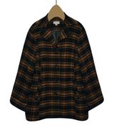 Joan Rivers fleece plaid jacket/coat size L women's with pockets Photo 0