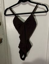 Chocolate brown Capezio leotard size medium ballet dance Photo 0