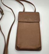 The Sak Collective Leather Smartphone Crossbody Wallet Bag Tobacco Brown Mandala Photo 0