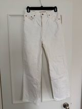 Levi’s Ribcage Straight Ankle Jeans Womens - white, size 26 Photo 0