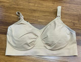 Hofish Nursing Bra Womens Size‎ XL Beige Sleep Maternity Wireless Comfort Padded Photo 0