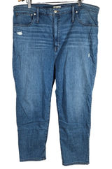 Madewell Blue Classic Straight Blue Cotton Stretch Jeans M3004 Womens 36‎ Photo 0