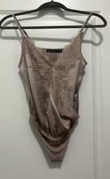 Lace Trim Bodysuit Photo 0