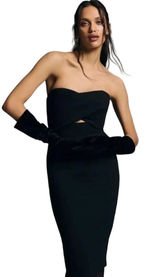 Anthropologie Black Halo Eve Strapless Cutout Mini Dress 10 Photo 0