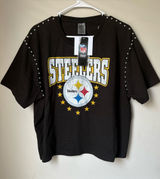 Gameday Couture Steelers Stud Shoulder Tee 2XL NWT Photo 0