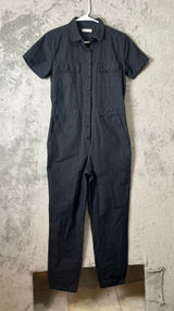 Outerknown S.E.A. Suit Utility Gray Short Sleeve Jumpsuit XS Organic‎ Cotton Photo 0