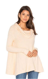 Free People Strawberry Fields Sweater Cream French Vanilla M Photo 0