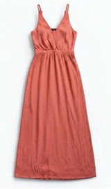 Lulus Rusty Rose Maxi Dress Pink Backless Womens Medium Photo 0