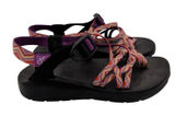 Chaco‎ Z2 Classic Sandals Womens Black Purple Orange Chevron Vibram Made in USA Photo 0