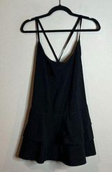 Offline Maggie Black Ruffle Workout Athletic Tennis Pickleball Dress Photo 0