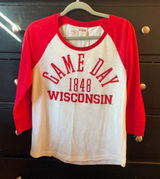 Victoria’s Secret PINK Wisconsin 3/4 spirit shirt-size L. Photo 0